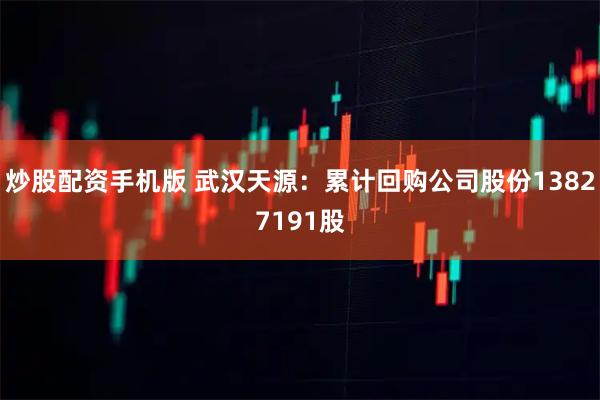 炒股配资手机版 武汉天源：累计回购公司股份13827191股
